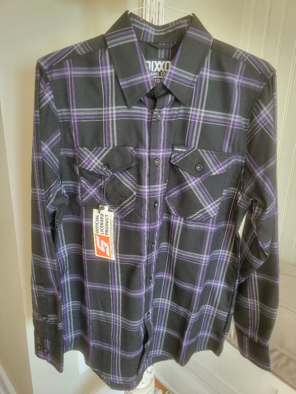 Men's Dixxon Flannel Company Shirt Medium Limited Edition Snap On D-Tech New